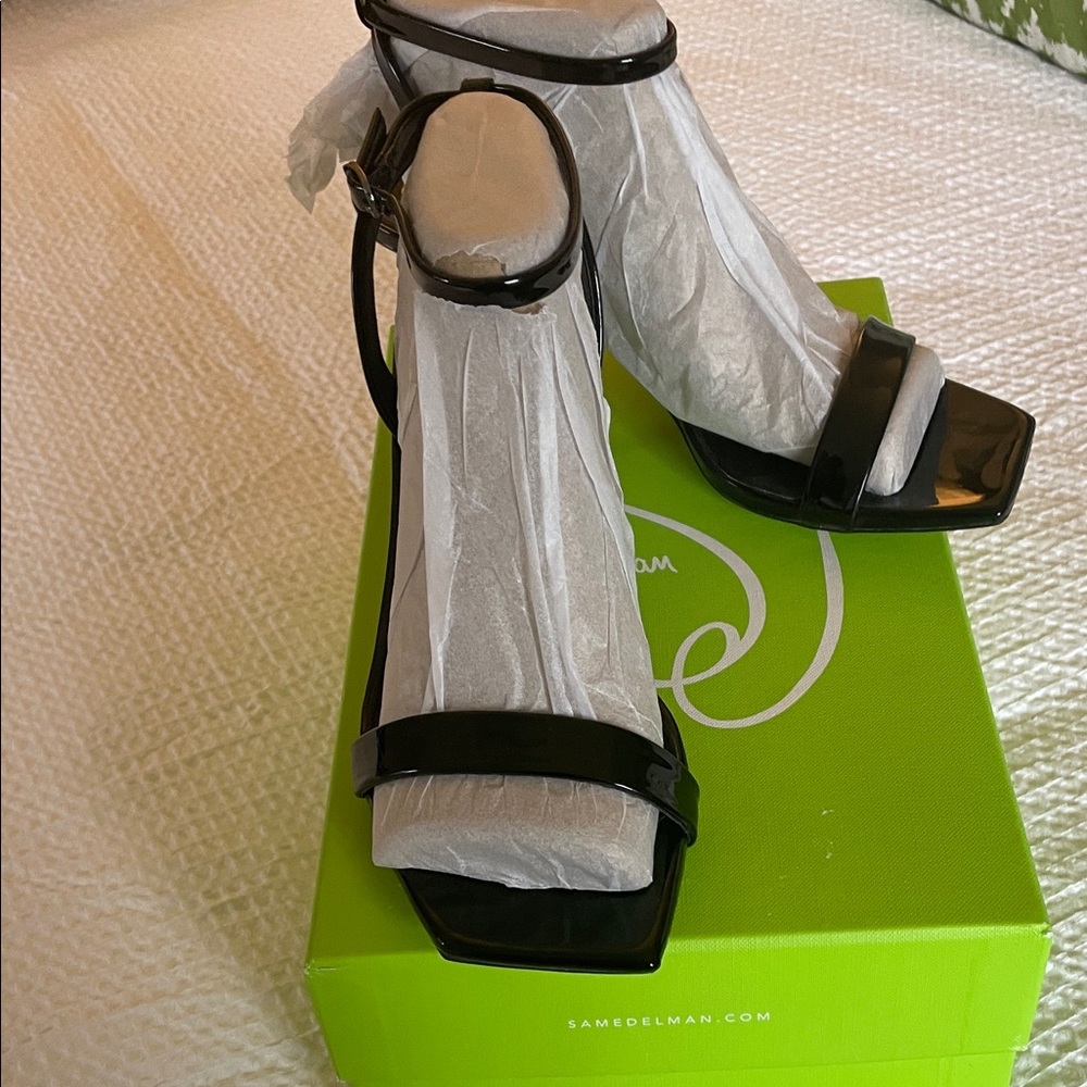 Sam Edelman Glossy Black Sandals